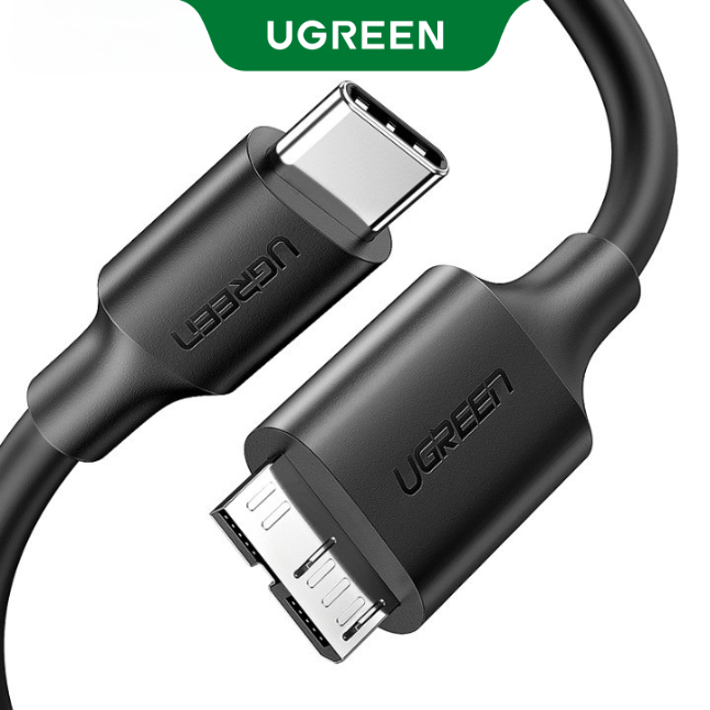 UGREEN USB Type C to Micro USB 3.0 External Hard Drive Fast Data Transfer & Charge Sync Cable for Western Seagate Toshiba Canvio Samsung Galaxy S5 Note 3