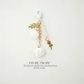 RHS Online Rose Resin Keychain Gilrs Key Holder Women Bag Pendant Car Keychain Gift. 