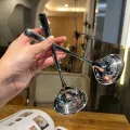 1PC Stainless Steel Spoon Long Handle Tablespoons Hot Pot Soup Ladle Ramen Noodles Scoop Kitchen Tableware Cooking Utensils. 