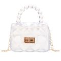 2024 Child Girl Gel Bag Popular Transparent and Cute Mini Bag Small Satchel Small Bag Super Popular Portable Net Red. 