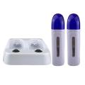 3 in 1 Depilatory Roll On Wax Heater Warmer Refillable Wax Cartridge Hair Removal Wax-melt Machine Skin Care Tool with Base. 