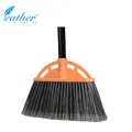 KIDS BROOM TRAINER WITH 70CM PLASTIC COATED METAL HANDLE - FEATHER BRAND. 