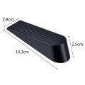 4 Pack Door Stop Wedges, Rubber Non-Scratching Door Stoppers for Home and Office (Black). 