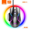Moxom - MX-MS12 USB Sniper Gaming mouse 8 Keys Optical 7D RGB fashion LED Lighting Backlight Black 1.5m DPI 7200 Fabric Cable Ryzen Asus Republic of Gamers. 