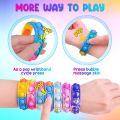 Rainbow Pop Bracelet Fidget Toys Silicone Anxiety Stress Relief. 