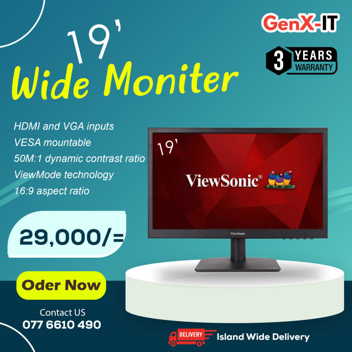 Monitor Viewsonic 18.5" Va1903h LED