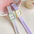 Soft Tape Small Square Watch for Men and Women 2025 Sports Party Pointer Style Fashion Jelly. 