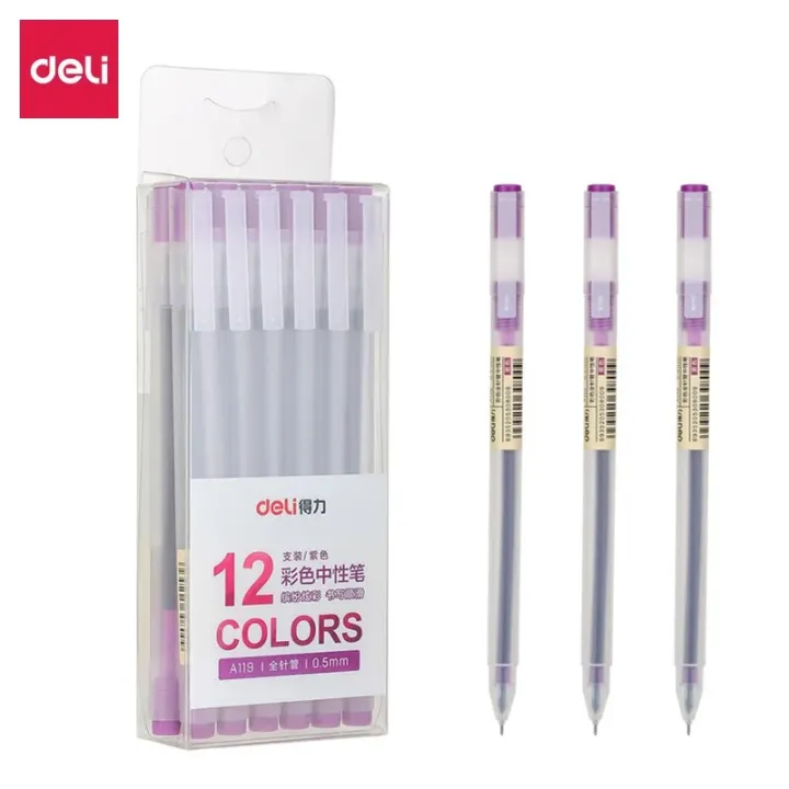 12%20PCS%20Colored%20gel%20pens%20set%20Kawaii%20blue%200.5%20mm%20ballpoint%20pen%20for%20journal%20Cute%20School%20supplies%20Korean%20stationery%20-%20Image%206