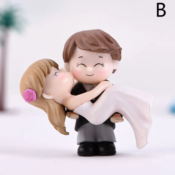 1set Sweet Lovers DIY Mini Miniature Figurine Dollhouse Decor Micro Landscape