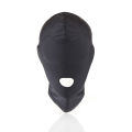 Lady Playing Adult Swim M Restraint Open Face Mask BDS Spandex Lycra Hood Mouth Eyes Headgear Horn Play Slave Toy Man. 