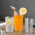 Transparent Frosted Plastic Drinking Cup 210/270/340/470ML Coffee and Tea Cups Travel Mug. 
