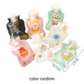 Cute Hot Water Bottles Portable Small Transparent Cartoon Warming Water Bag. 