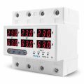 3 Phase Voltage Relay 380V Voltmeter Ammeter over and Under Voltage Monitor Relays Protector Adjust Current 63A Digital Power Guard (3 Phase) Custom Programable. 