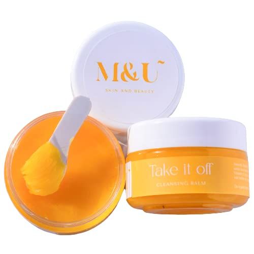 M&U Cleansing Balm Makeup remover Enriched with Sea Buckthorn and Vitamin E For All Skin Type, Cruelty Free Makeup Remover Balm for Face(FROM INDIA)NUSS