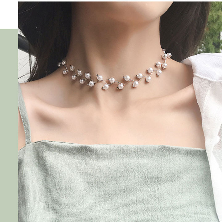 Elegant%20Pearl%20Choker%20Necklace%20Collar%20Necklaces%20Women%20Wedding%20Party%20Clavicle%20Chain%20Necklace%20Jewelry%20-%20Image%208