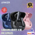 Anker Soundcore Liberty 4 NC Wireless Earphone Fast Pair and Bluetooth 5.3 multi-point connection  IPX4 water-resistance against spills and rain  6 mics and an AI algorithm enable crystal clear calls. 