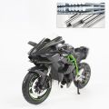kawasaki ninja h2r toys Maisto 1/12 Kawasaki H2R Ninja Assembled Version Alloy Motorcycle Model Shock Absorbers Collection Toy Car Kid GiftBalloons. 