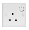13A Socket Orange White Color | Casablanca White X5 | 3 Hole Square Pin | Switched Socket Outlet | Lifetime Warranty. 
