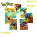 pokemon cards golden Pokemon Cards Metal Gold Silver Vmax GX Card Box Mewtwo Pikachu Rare Collection Battle Trainer Card Children Toys Birthday GiftsParty Games Crafts. 