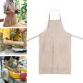 Pottery Apron with Tool Pockets Full Cover Waterproof Kitchen Cooking Adult. 