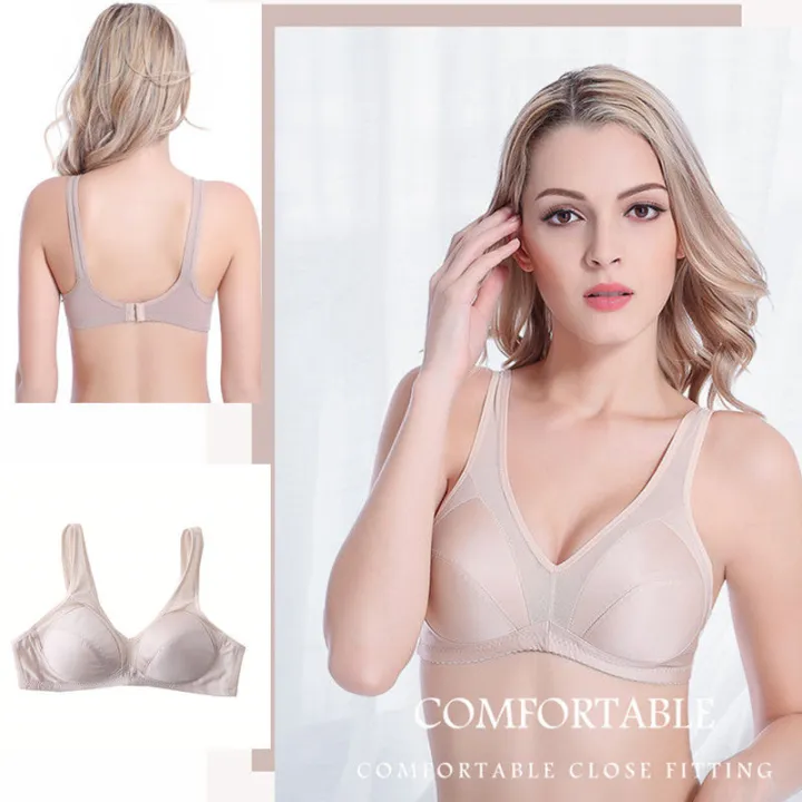 Summer%20Thin%20Sponge%20Bra%20Women's%20Vest-Style%20Glossy%20Cover%20Beauty%20Back%20Breathable%20Seamless%20Underwear%20Sports%20Bra%20-%20Image%202