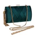 Tassel Fashion Ladies Clutch Bag Shoulder Handbags Female Party Wedding Evening Bag For Phone Purse Gold. 