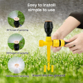BRADOO 4PCS Rotating Tripod Sprinkler Rotating Irrigation Watering Sprinklers Telescoping Tripod Sprinkler. 