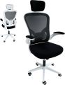 EXECUTIVE OFFICE CHAIR WITH HEAD REST ( BLACK MESH & WHITE BODY) - OC1015. 