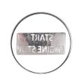 Engine Start Stop Push Button Switch Sticker Cover for LR4 Discovery 4 & Land Rover Range Rover Sport 2010-2013, Silver. 