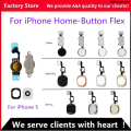 WeihonghunfeiFor iPhone 5 6 6S 7 8 Plus 5S SE 6S Plus Return Back Home Button With Flex Cable Rubber Sticker No Touch ID Fingerprint. 