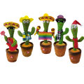 Riding Tribe Dancing  Cactus  oys Plush Singing Cactus oy e Decoration ldren Playing oy color:3 songs in English /Dancing. 