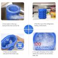 Silicone Magic Ice Cube Maker Genie Tray Molds Saving Ice Bucket Saving Space Cold Drink Home Tool 120 Ice cubes. 