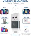 USB-C to USB 3.0 Adapter Converter Type-C Female to USB-A Male Support Data Transfer and Fast Charging for Devices. 