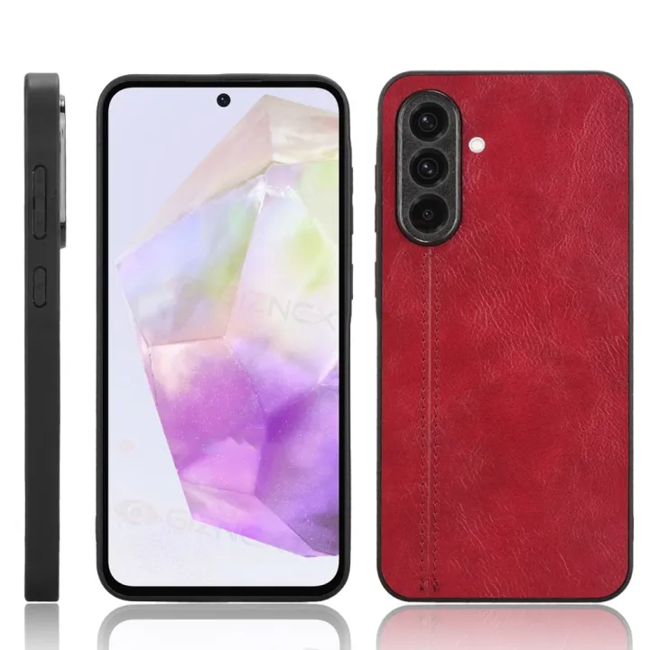 (New product) Cow Pattern Sewing Back Cover Phone Case For Samsung Galaxy A36 5G