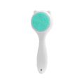 Silicone Silica Gel Brush Cat Ear Shape Blackhead Remover Exfoliating Brush Makeup Removal Soft. 