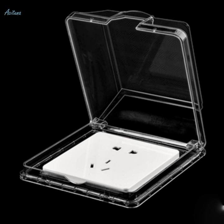 Switch Cover Outlet Cover Boxes Waterproof Universal Protective Cover Switch Box Wall Switch Cover for Living Room Restaurant Indoor Outdoor
