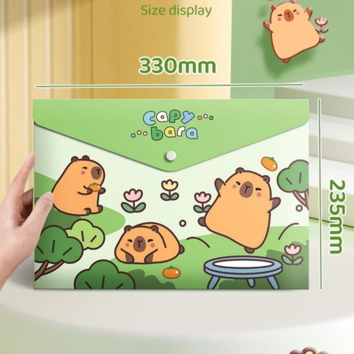 A4 Size Cartoon Folder Colorful File Bag Waterproof Cute Test Paper Bag ...