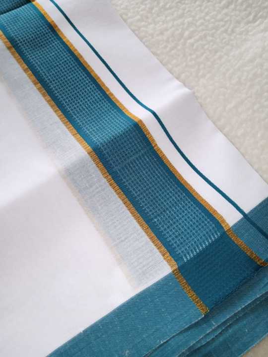 Cotton%20White%203.7%20Meters%20Length%20Veshti%20with%20Colored%20Border%20-%20Image%205