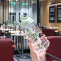 For Outdoor Travel School Cute Cartoon  Baby Water Bottle With Shoulder Strap For Boy Girl 550ML Children Bottle. 