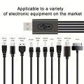 U PSPSL, Wii3DS ND Torola SP NiPod Moa LG Samsung Sonon USB Cable Hand 10-in-1 Multifunction USB Charging Cable for Noki. 