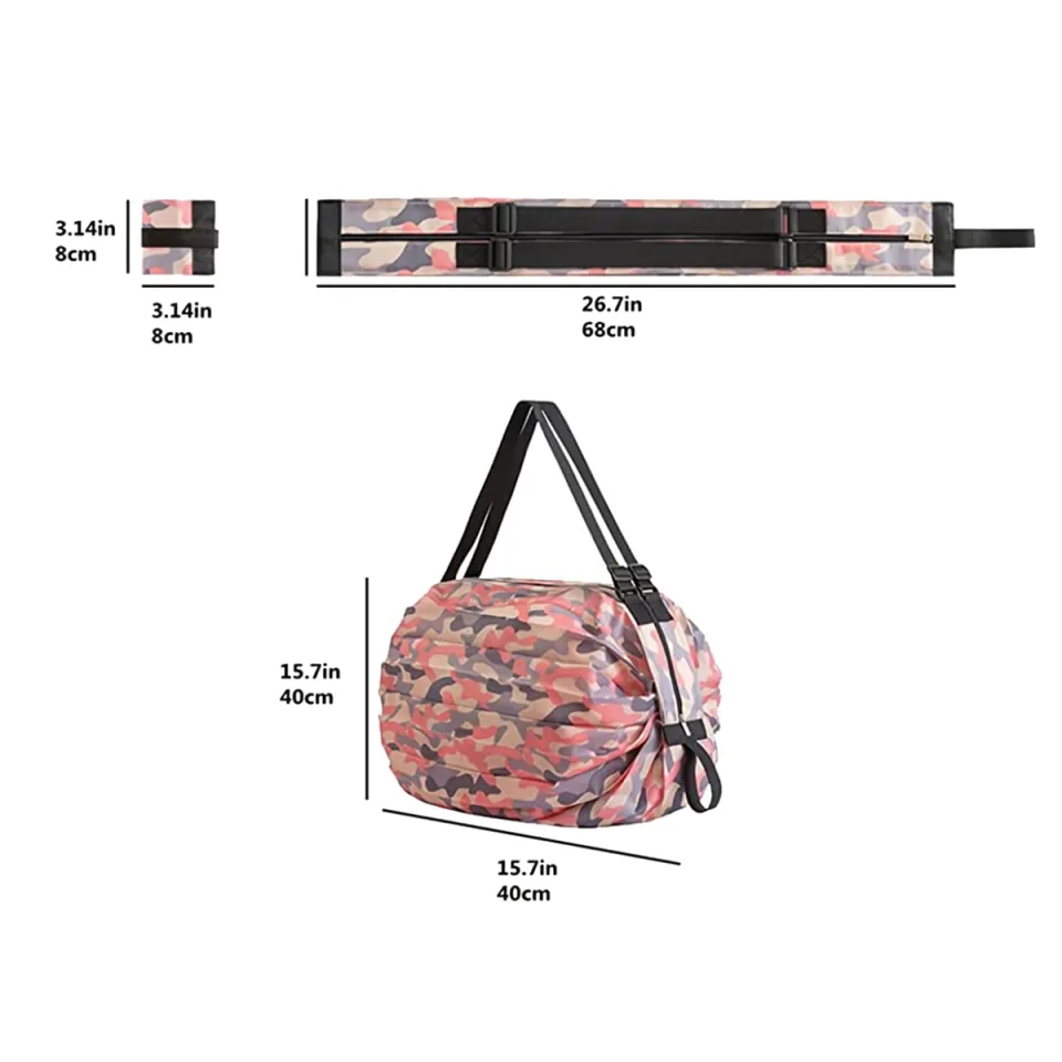 Fadcaer 2 Pcs Foldable Shopping Bags 20L Large Reusable Shopping Tote Bag Water Resistant Shopping Tote Bag Floral Washable Heavy Duty Shopping Bags