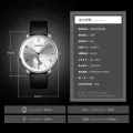 SKMEI Sports Quartz Simple Leather Waterproof Watch for Men 1398. 