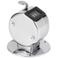 Round Base 4 Digit Manual Hand Tally Mechanical Palm Click Counter. 