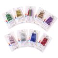 10 Pcs Spiral Birthday Candles for Cakes - Gold / Silver / Red / Rose Gold / Multicolor / Purple Cake Decorations for Birthdays, Weddings and Other Occasions. 