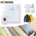 Compressed Bag Electric Pump Hand Rolling Travel Vacuum Bag Pump Mini Vacuum Sealer Machine Space Saver For Clothes Organizer. 