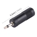 Mono 3.5mm Male to 6.35mm Female Mono Jack Plug Converter Headphone Guitar Adapter. 