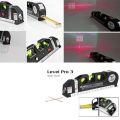 5 in 1 Multi Purpose Laser Level Pro 3, Laser Leveler With Measuring Tape & Laser Beam, High Quality Laser Level Device. 