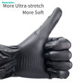Black Kitchen Disposable Gloves Waterproof Thickened PVC Protective Gloves Kitchen Laboratory Cleaning Gloves. 
