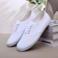 Women's White Shoes Casual Canvas Shoes Women's Gymnastics 61 Performance Shoes Pharmacy Nurse Work Shoes Soft Bottom White Cloth Shoes. 