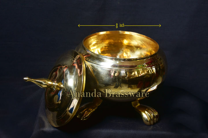 Brass%20Puja%20Paththara%208%20inch%20Sinha%20Kakul%20-%20Image%203